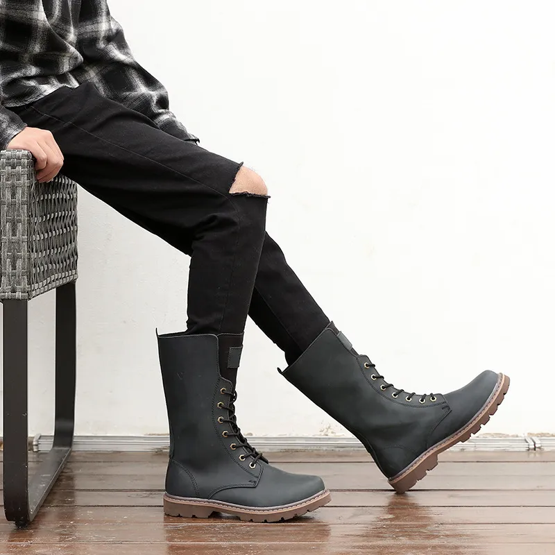 Retro Trendy Knee high Boots-4
