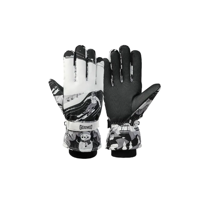 Sporty Warming Ski Gloves-6