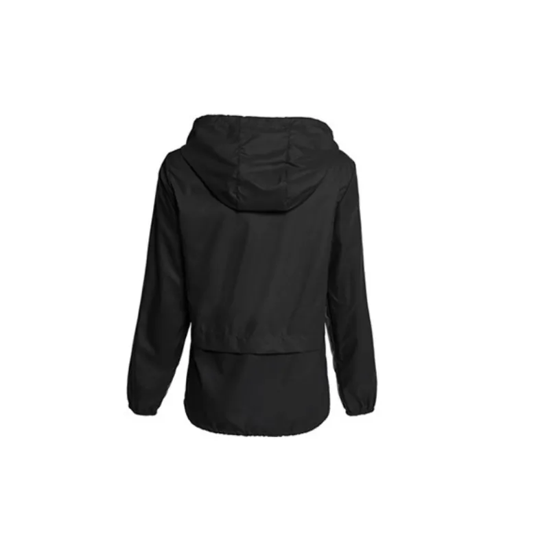 Casual Plain Polyester Jacket Women-5