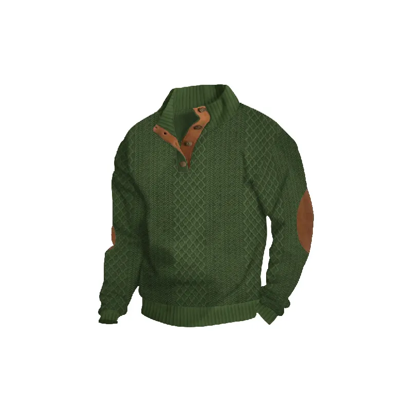 Casual Fashionable  Cotton Blended Fabric Polo-5