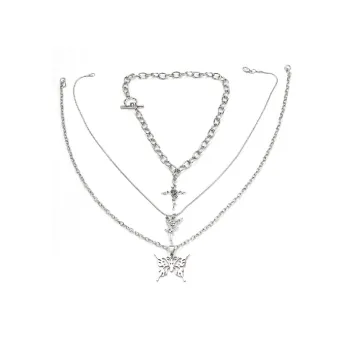 Butterfly Angel Multi Layer Necklace