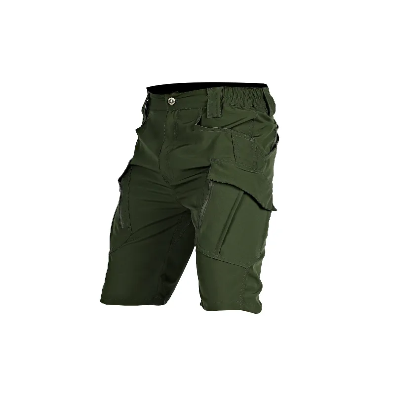 Funky Loose Elastic Quick Drying Fabric Casual Shorts-0
