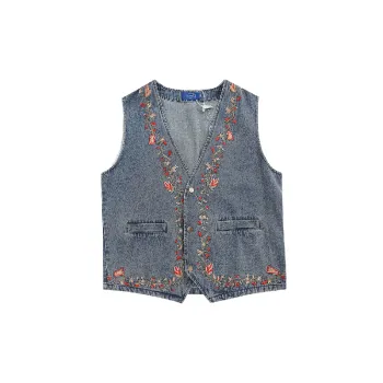 Retro Loose Denim Vest