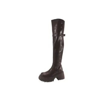 Retro Fashionable Thigh High Boots