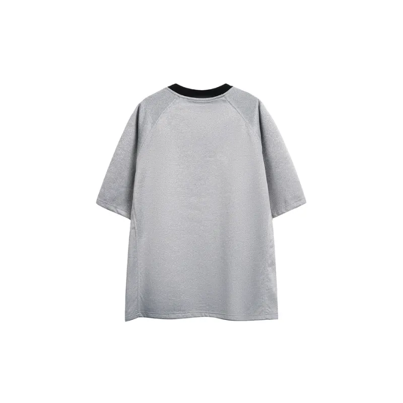 Sporty Loose Polyester T-Shirt-3