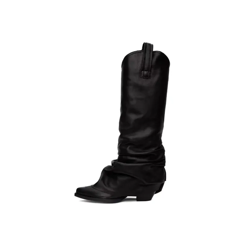 Fashionable Simple Knee High Boots-0