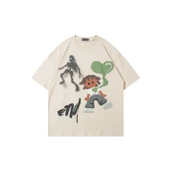Trendy Loose 100% Cotton T Shirt