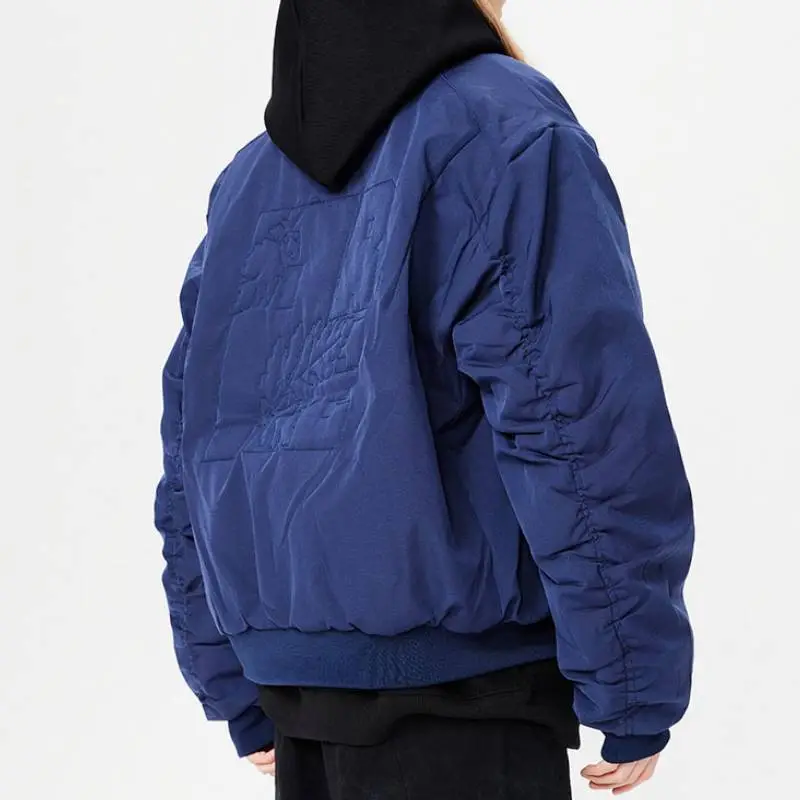Loose Zipper Baseball Jersey-9