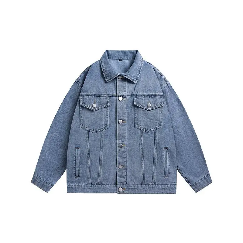Street Retro Denim Jacket-2