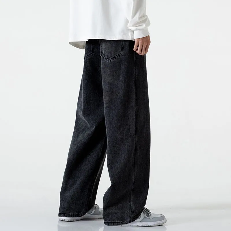 Loose Straight Leg Jeans-3