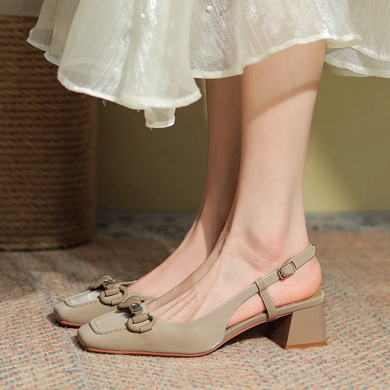 Elegant Plain Mary Jane Shoes-2
