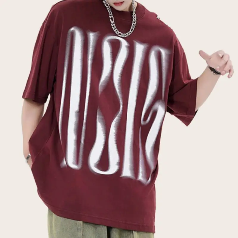Casual Loose Combed Cotton T-Shirt-10