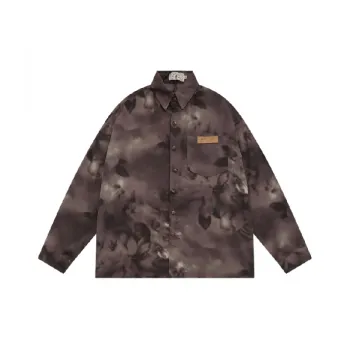 Loose Retro Tie Dye Long Sleeved Shirt