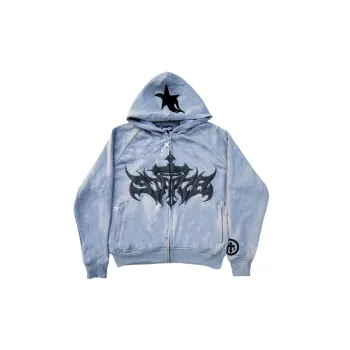 Street Print Zipper Sweatshirt