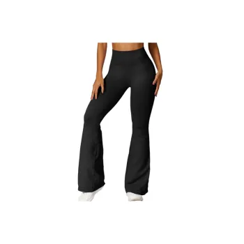 Casual Sporty Seamless Knit Nylon Spandex Fabric Sports Pants Women