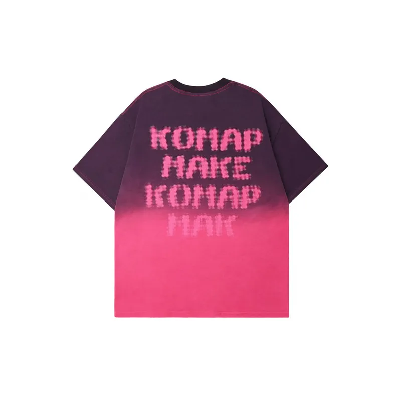 Trendy Gradient Love Letter T Shirt-5