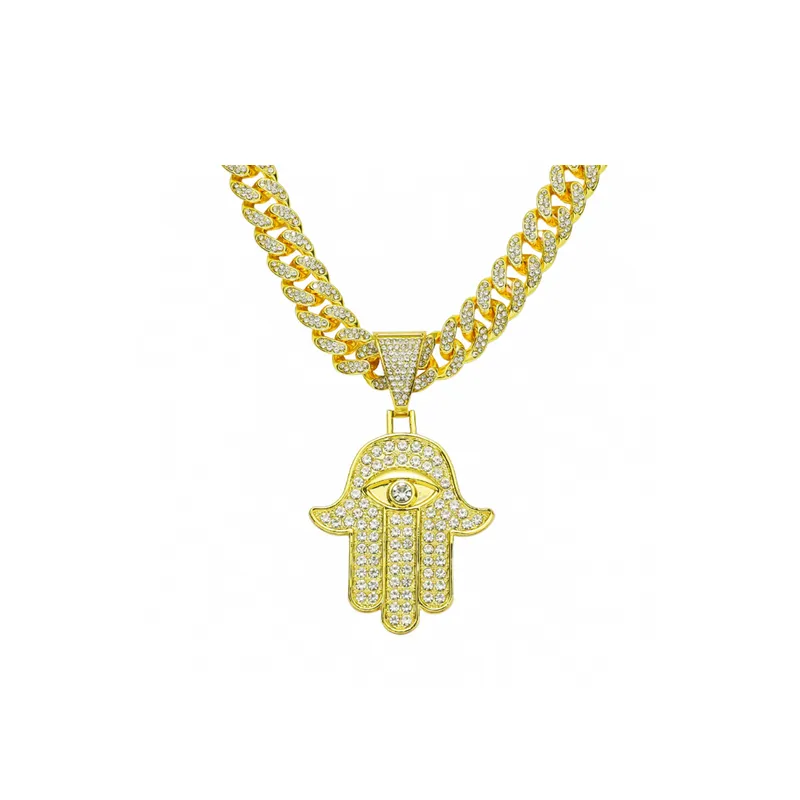 Hip Hop Alloy Pendant Necklace-0