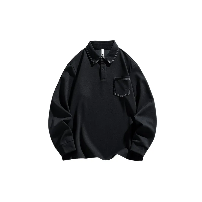 Simple Embroidered Pique Polo-4