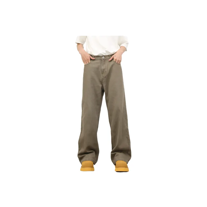 Retro Plain Jeans-9