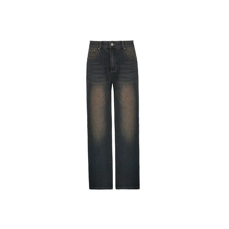 Retro Washed Jeans Women-0