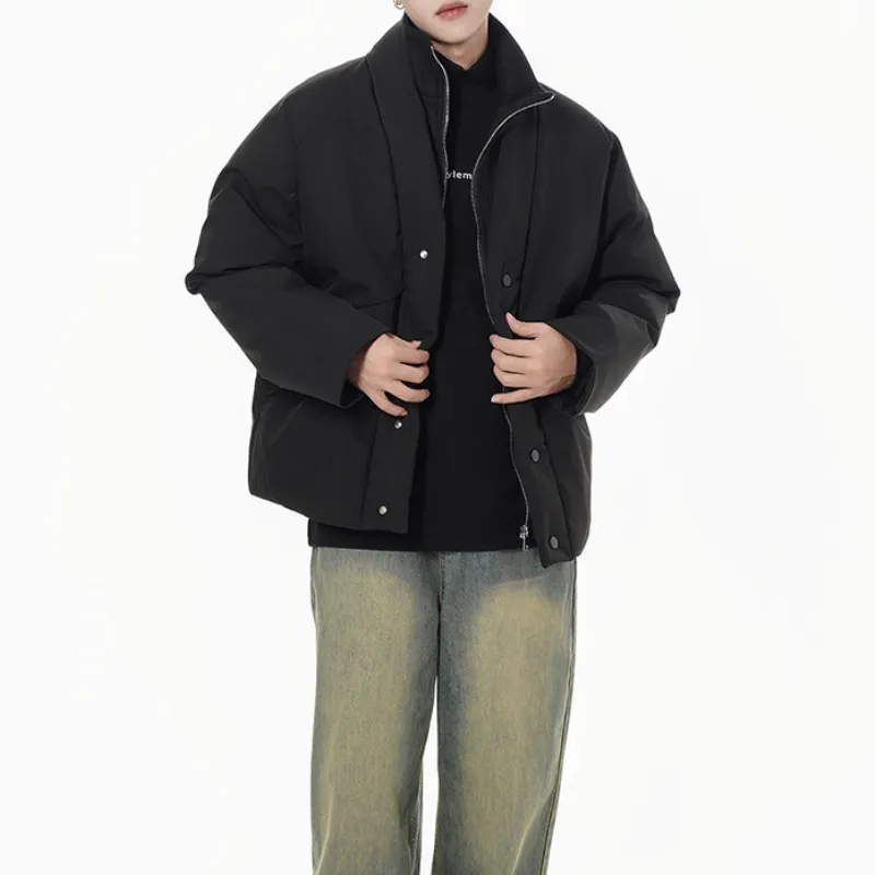 Simple Trendy Quilted Jacket-3