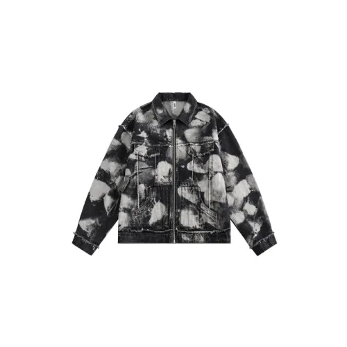 Fashion Hip-hop Style Street Retro Graffiti Full Print Denim Jacket