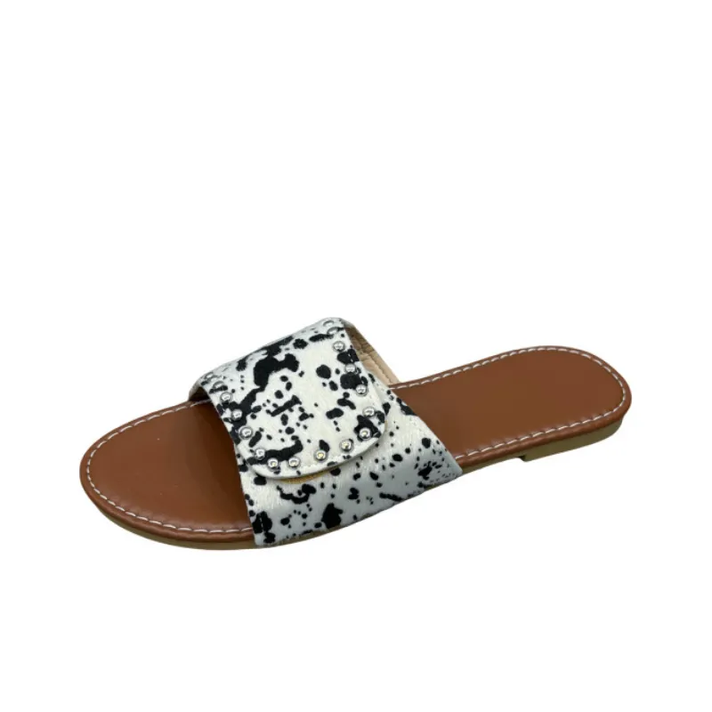 Casual Leopard Print Flip-Flops-0