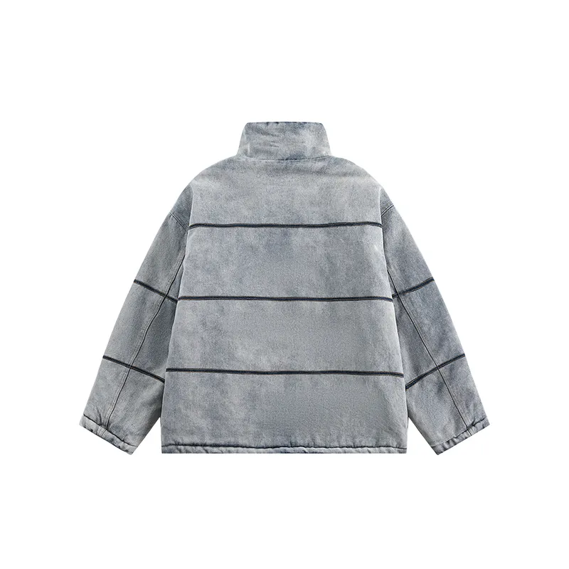 Basics Ombre Polyester Quilted Jacket-1