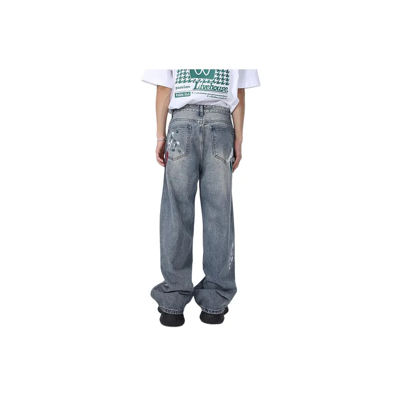 Loose Straight Leg Jeans-2