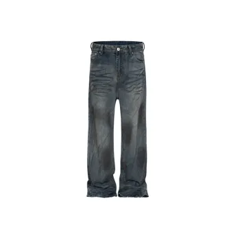 Washed Distress Jeans