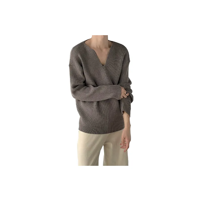 Trendy Plain Sweater-2