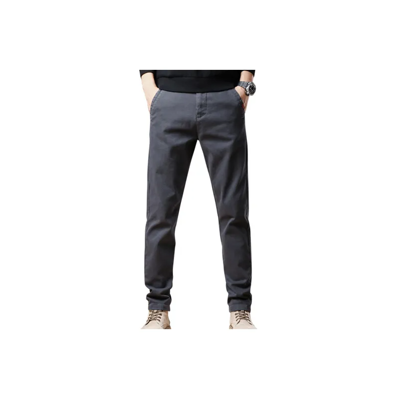 Fashion Business Cotton Suit Trousers-4