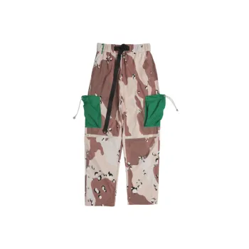Casual Functional Style Camouflage Trousers