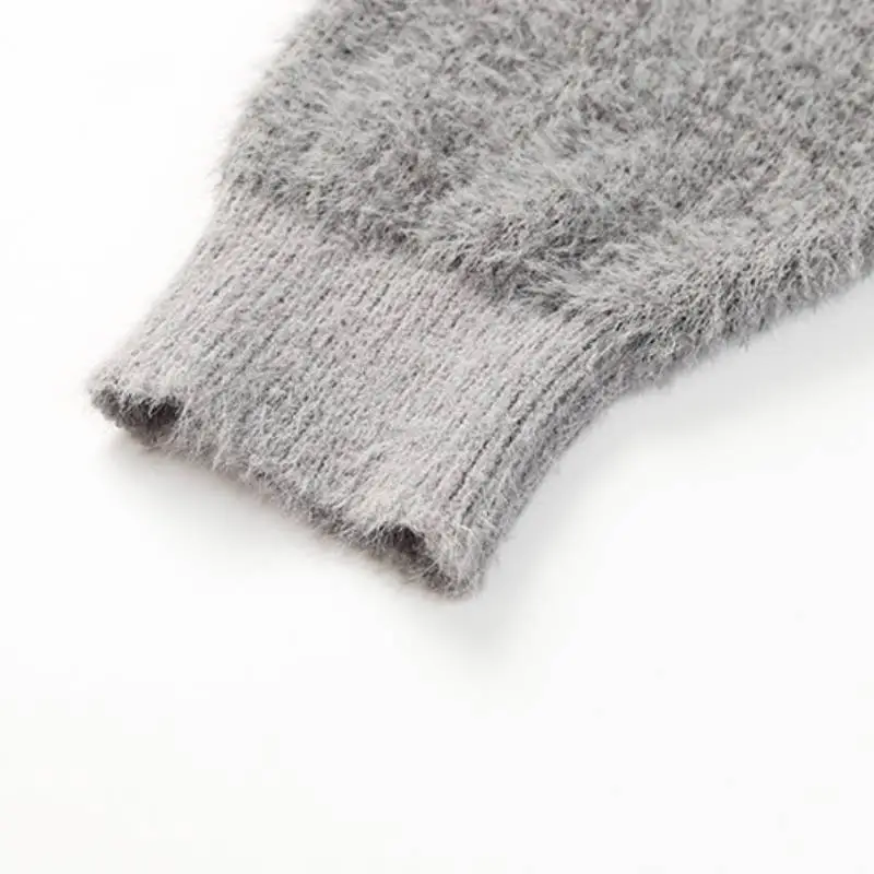 Retro Ombre Looser Blended Synthetic Fabrics Sweater-2