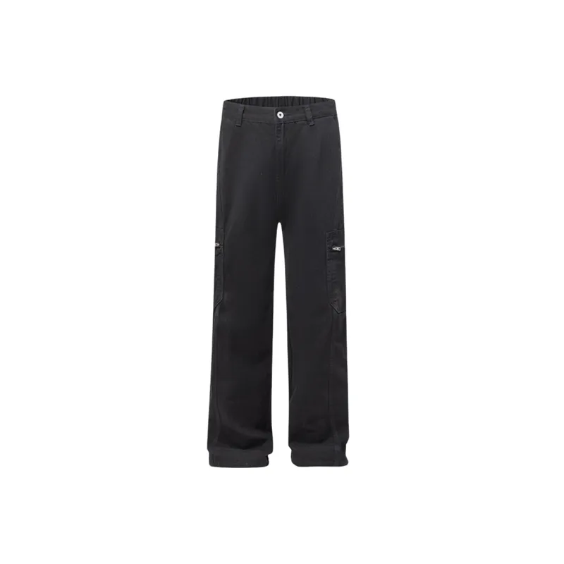 Retro Casual Cotton Cargo Pants-4