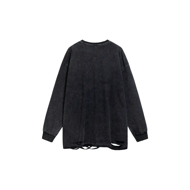 Retro Loose Long Sleeve Sweatshirt-1