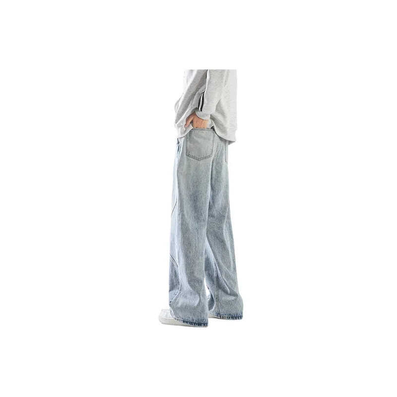 Casual Straight Leg Jeans-3