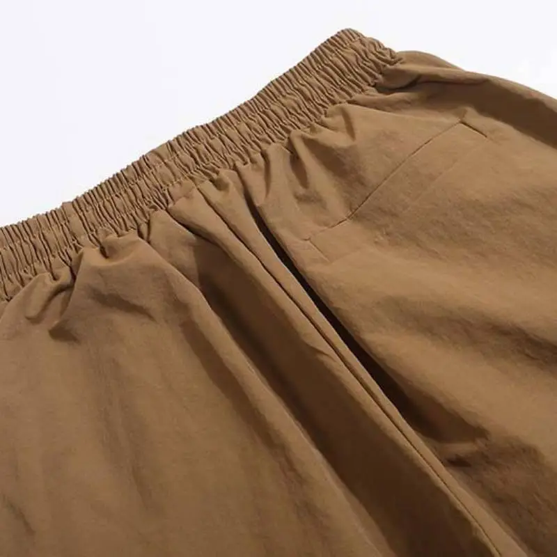 Retro Loose Blended Synthetic Fabrics Casual Pants-2
