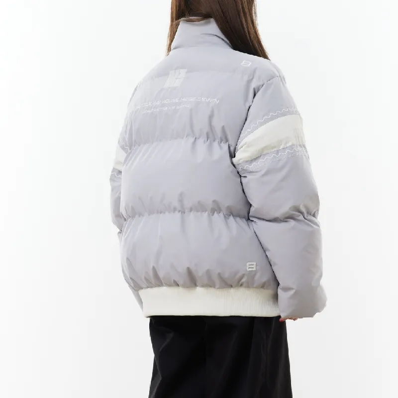 Casual Loose Blended Synthetic Fabrics Quilted Jacket-3