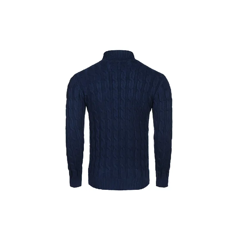 Fashionable Softness Cotton Blended Fabric Sweater-1
