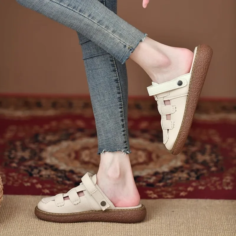 Casual Plain Beach Sandals-1