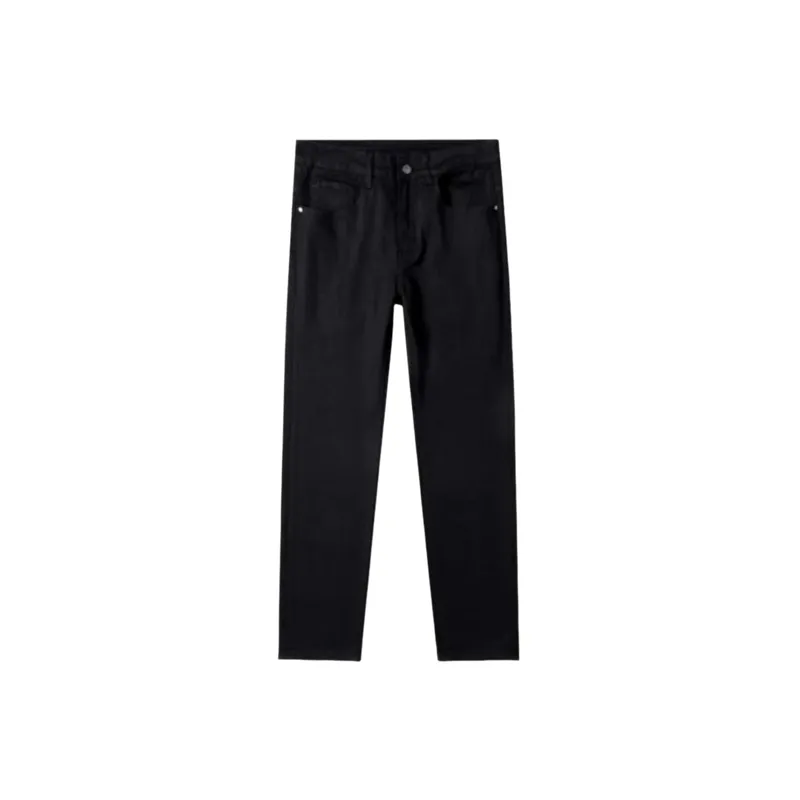 Casual Straight Leg Jeans-0