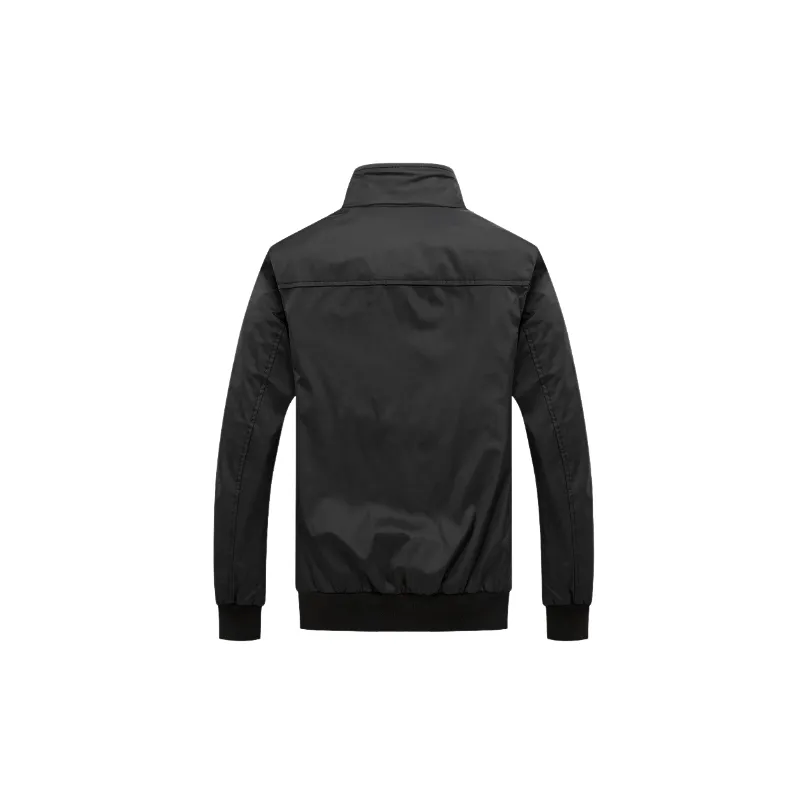 Casual Zipper Blended Synthetic Fabrics Jacket-4