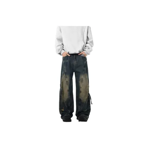 Retro Street Casual Loose Straight Leg Jeans Women
