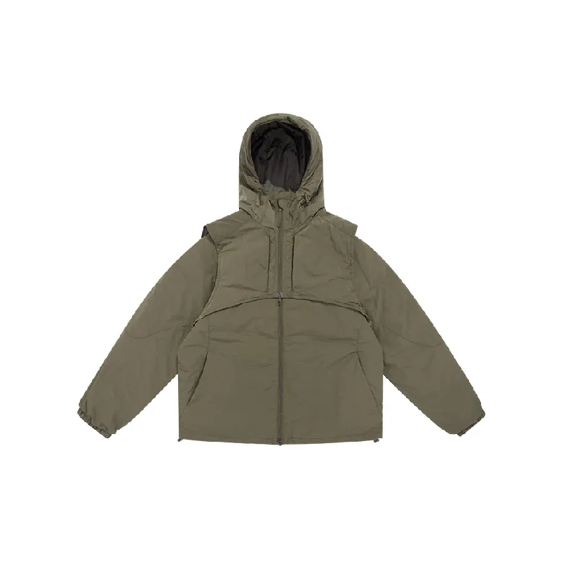 Fashionable Simple White Duck Down Jacket-4