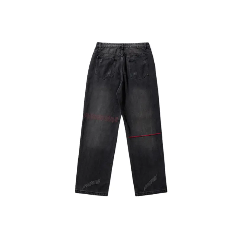 Fashion Embroidered Jeans-1