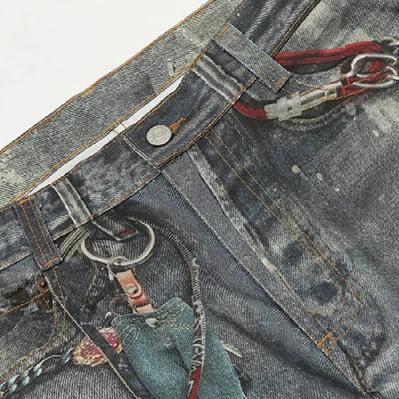 Trendy Print Casual Pants-3