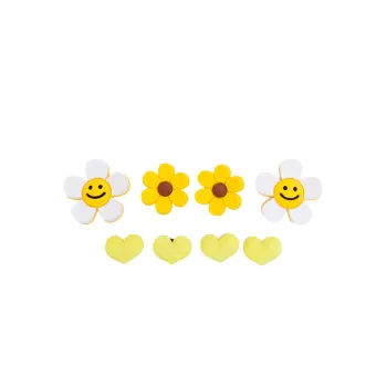 Smiley Face Detachabl Shoe Buckle