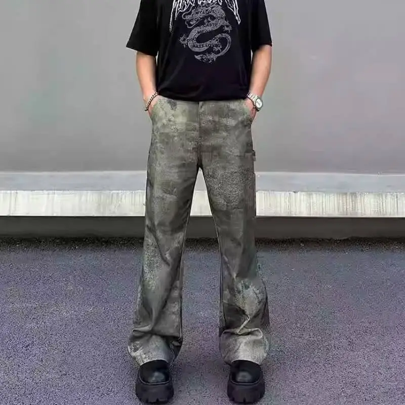 Distress  Casual Cargo Pants-2