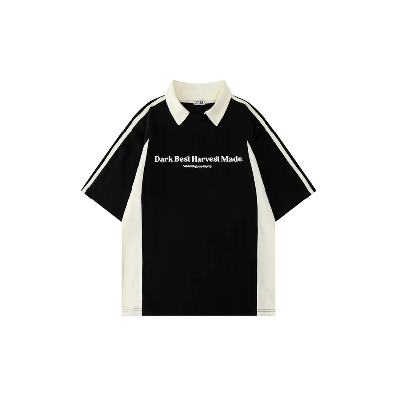Retro Casual Polo T Shirt-0